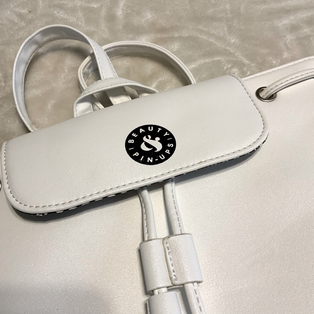 WHITE Backpack Purse - Picture 4 of 5